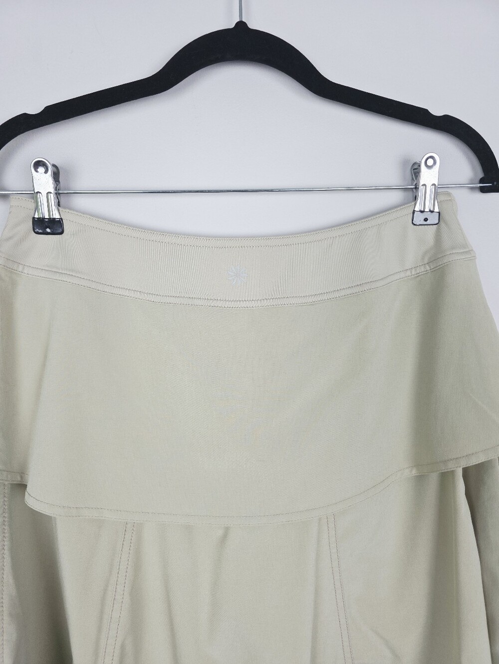 Athleta Wherever Skort Mini Skirt‎ Beige Athletic Running Gym Golf Size 4 - Picture 5 of 11